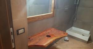 Mobile bagno in legno rustico CIN contemporaneo design esclusivo
